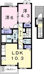 ピエデルモンテⅢの物件間取画像